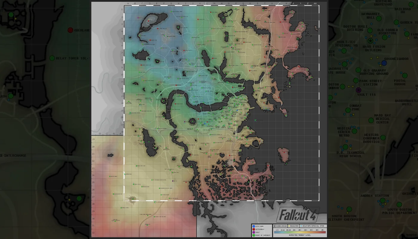 Полный список всех убежищ Fallout 4: карта, координаты, лут